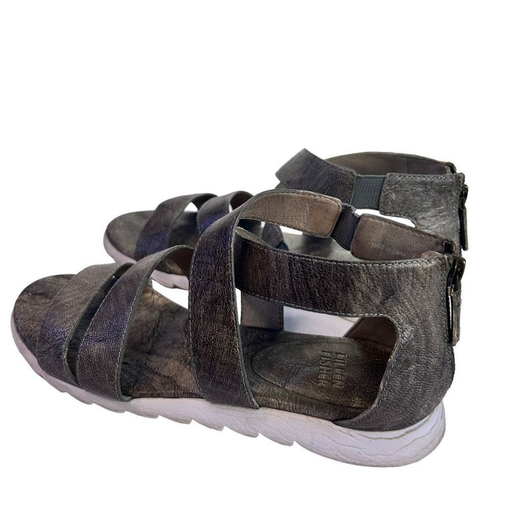 Eileen Fisher Sport Criss Cross Banded Sandals - Picture 3 of 9